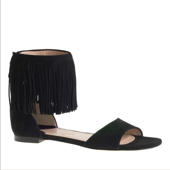 Paul Andrew™ X J.Crew fringe flats - Picture 2 of 3